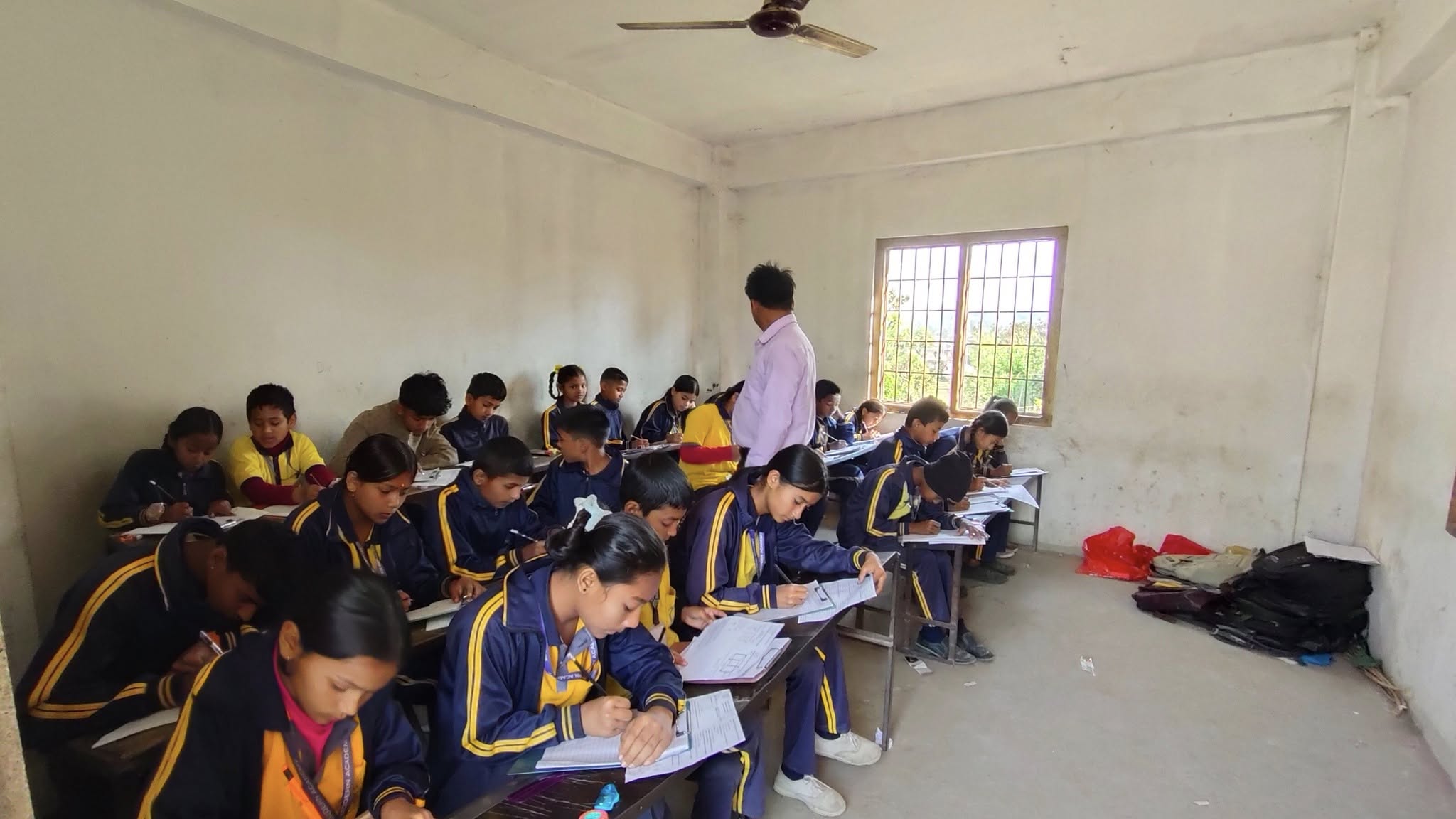 Students learning in classroom